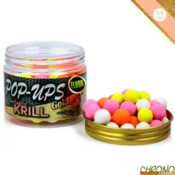 Pop Ups Pro Elite Baits Fluo Gold Antartic Krill 14/15mm 150ml