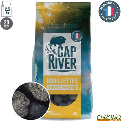 Bouillettes Cap River Choco Malt 20mm 2.5kg 1 Bouillettes Cap River Choco Malt 20mm 2.5kg