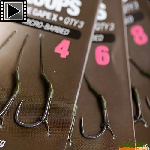 Bas De Ligne Korda Loop Rig DF Wide Gape X 18lbs (par 3) 1 Bas De Ligne Korda Loop Rig DF Wide Gape X 18lbs (par 3)