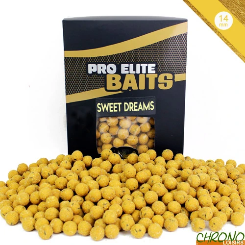 Bouillettes Pro Elite Baits Gold Sweet Dreams 14mm 1kg 1 Bouillettes Pro Elite Baits Gold Sweet Dreams 14mm 1kg