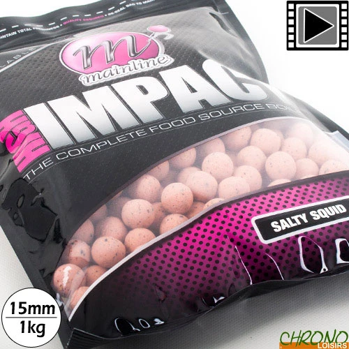 Bouillettes Mainline High Impact Salty Squid 15mm 1kg 1 Bouillettes Mainline High Impact Salty Squid 15mm 1kg