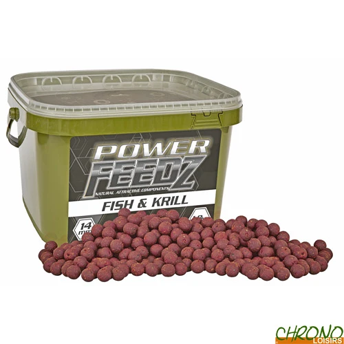 Bouillettes Starbaits Power Feedz Fish & Krill 14mm 1.8kg 1 Bouillettes Starbaits Power Feedz Fish & Krill 14mm 1.8kg