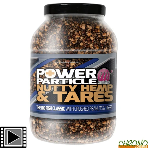 Graines Mainline Power Plus Particules Nutty Hemp & Tares 3kg 1 Graines Mainline Power Plus Particules Nutty Hemp & Tares 3kg