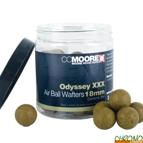 Bouillettes Equilibrées CC Moore Odyssey XXX Air Ball Wafters 18mm 1 Bouillettes Equilibrées CC Moore Odyssey XXX Air Ball Wafters 18mm