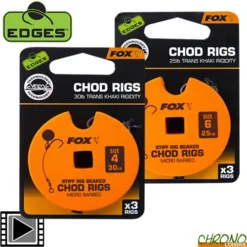 Bas De Ligne Fox Edges Stiff Chod Rig Standard (par 3)