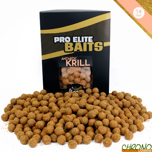 Bouillettes Pro Elite Baits Gold Antartic Krill 14mm 1kg 1 Bouillettes Pro Elite Baits Gold Antartic Krill 14mm 1kg