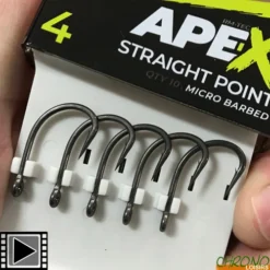 Hameçon RidgeMonkey Ape-X Straight Point (par 10)