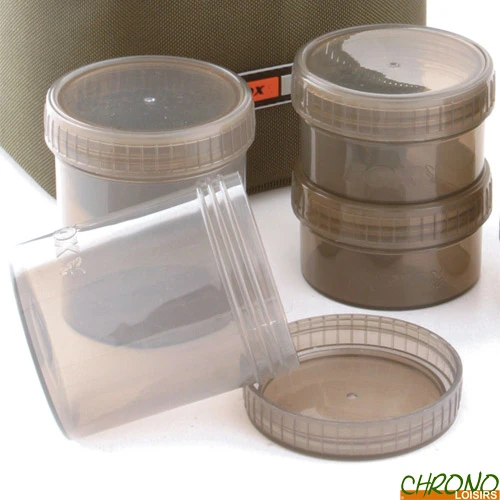 Pot à Booster Fox Bait Tubs Clear (par 6) 1 Pot à Booster Fox Bait Tubs Clear (par 6)