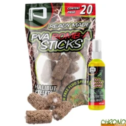 Stick PVA Pelzer Bomb-A Halibut + Booster Fluo (les 20)