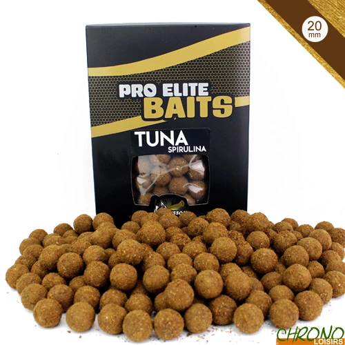 Bouillettes Pro Elite Baits Gold Tuna Spirulina 20mm 1kg 1 Bouillettes Pro Elite Baits Gold Tuna Spirulina 20mm 1kg
